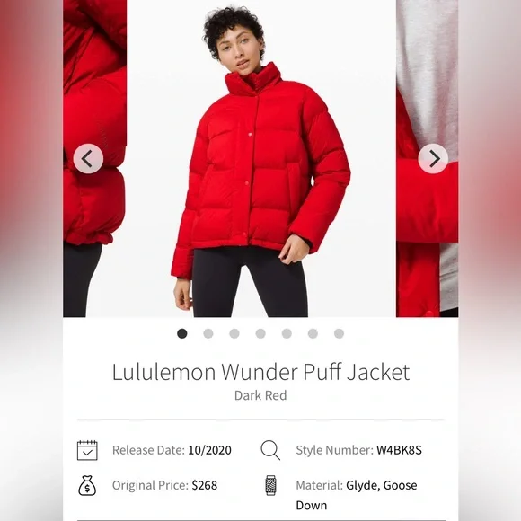 Lululemon Wunder Puff Jacket - Picture 6 of 7